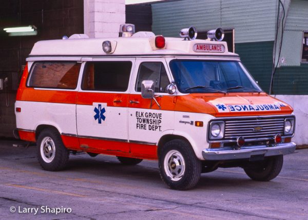 Elk Grove Township FPD vintage ambulance