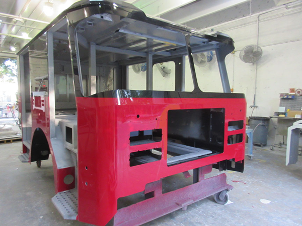 fire truck being built for Chicago