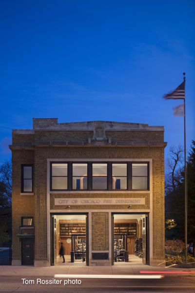 renovated former Chicago firehouse