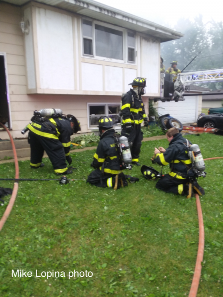 Northwest Homer FPD house fire scene