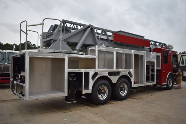 fire truck being built for the Champaign Fire Department