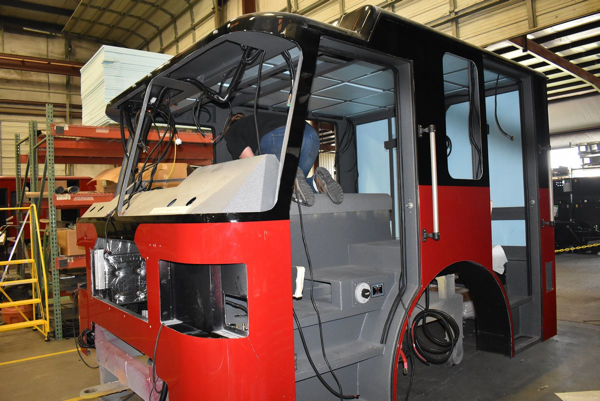 Ferrara fire truck being built H-6331