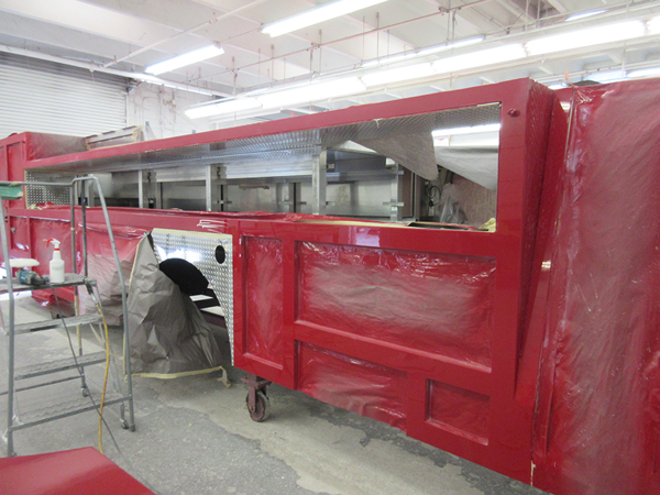 fire truck being built for Chicago 