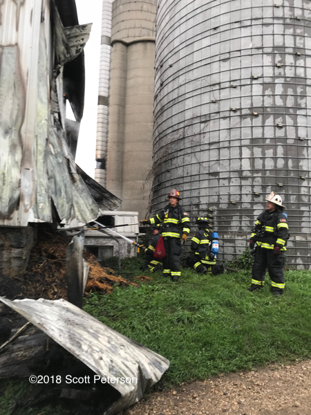 dairy barn destroyed by fire