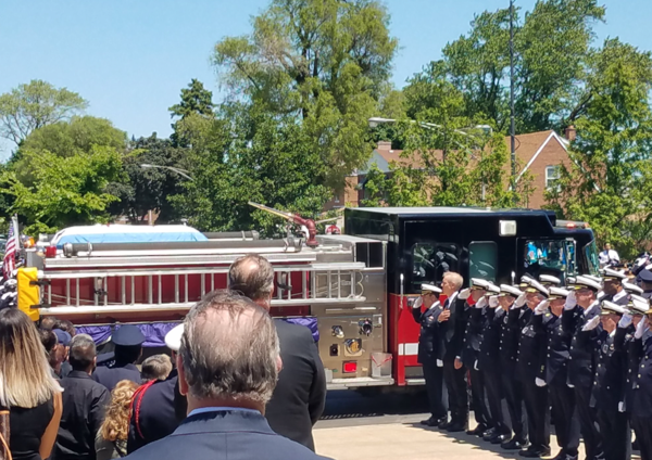 Funeral for Chicago Fire Department Firefighter Juan Bucio. 6/4/18