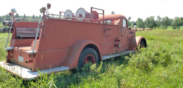 antique Peter Pirsch fire engine formerly owned by the La Grange FD in Illinois