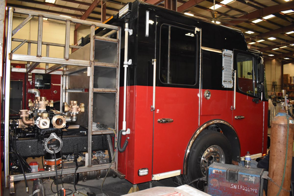 Ferrara fire engine so H6393 being built