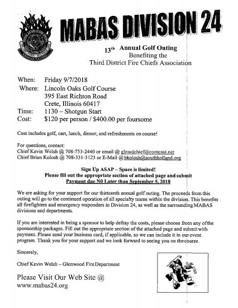 MABAS Division 24 golf outing
