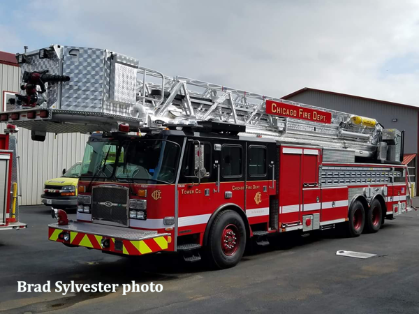 new tower ladder for the Chicago FD