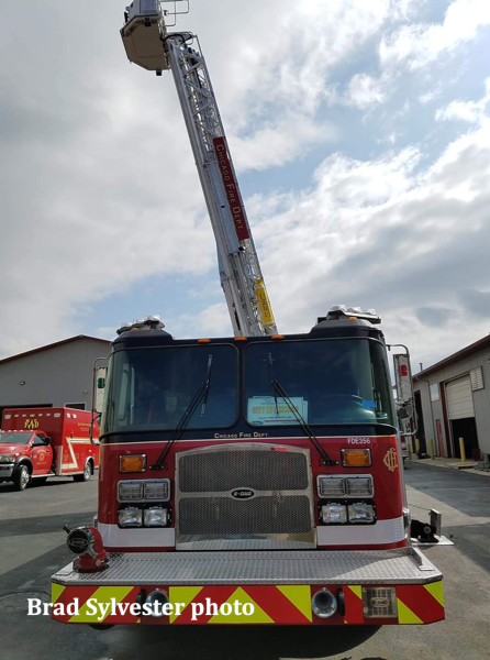 new tower ladder for the Chicago FD
