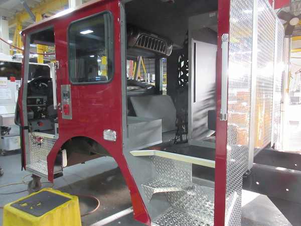 E-ONE fire engine being built so 142121