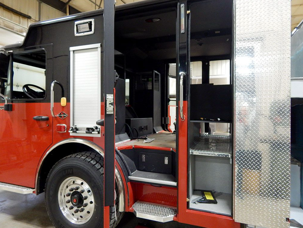 Alexis Fire engine being built for the Carol Stream Fire Distric