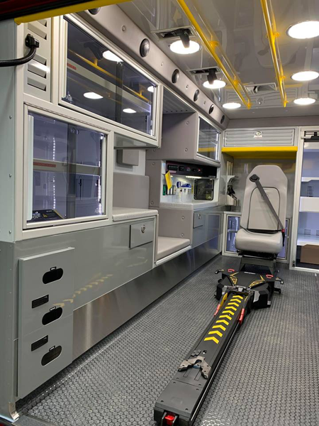 New ambulance interior