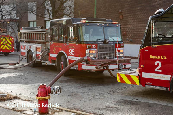 Chicago FD Engine 95 on a hydrant