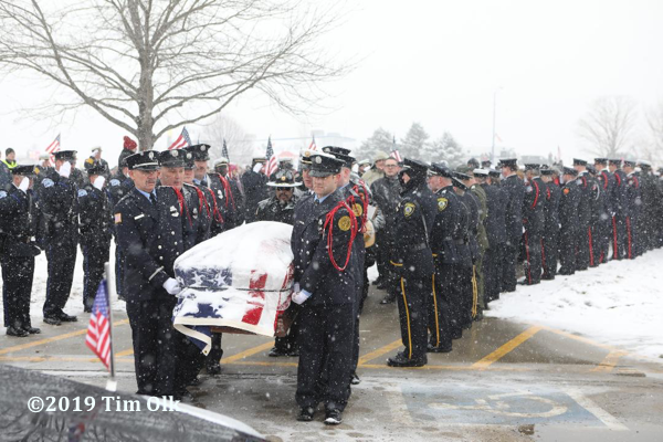 Funeral for Clinton Fire Department. Lt. Eric Hosette