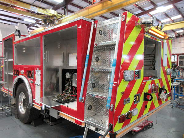 new E-ONE fire truck so#141741 for the Orland Fire District