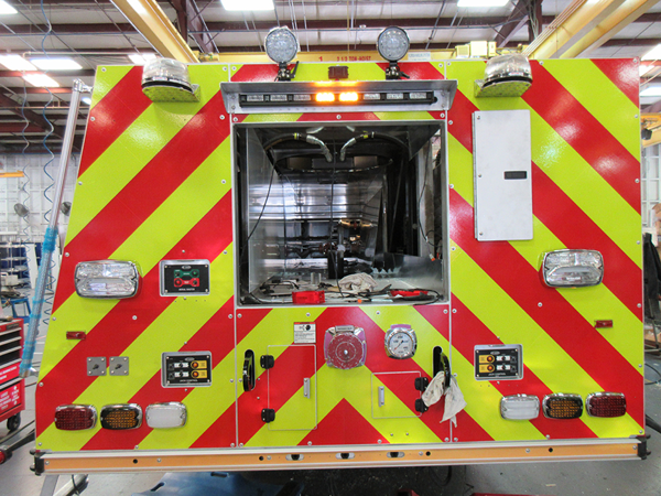 new E-ONE fire truck so#141741 for the Orland Fire District
