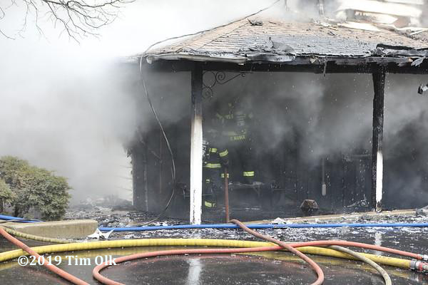 house in Johnsburg IL destroyed by fire