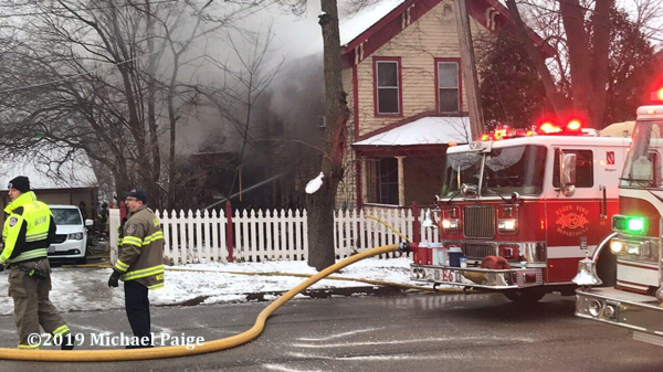 house fire in Elgin IL on Park Street