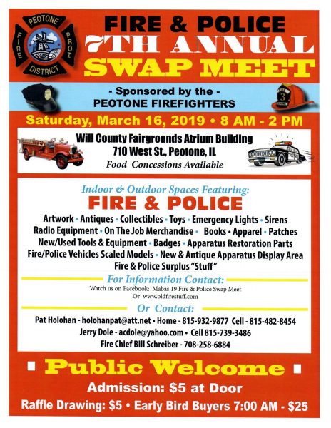 7th Annual Peotone Firefighters Swap Meet