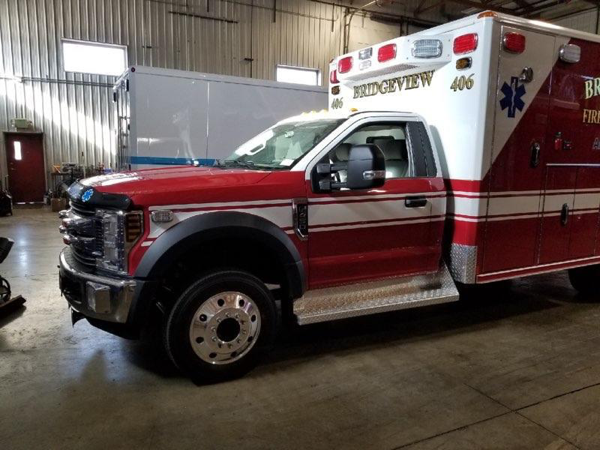 new Wheeled Coach Type I ambulance for the Bridgeview FD