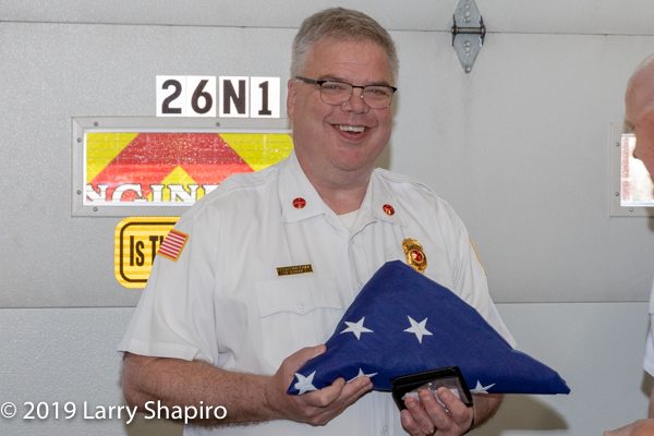 Buffalo Grove FD Battalion Chief Brian Barna retirement