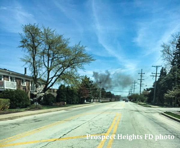 Townhouse fire at 1535 Cove Dr in Prospect Heights 5-3-19