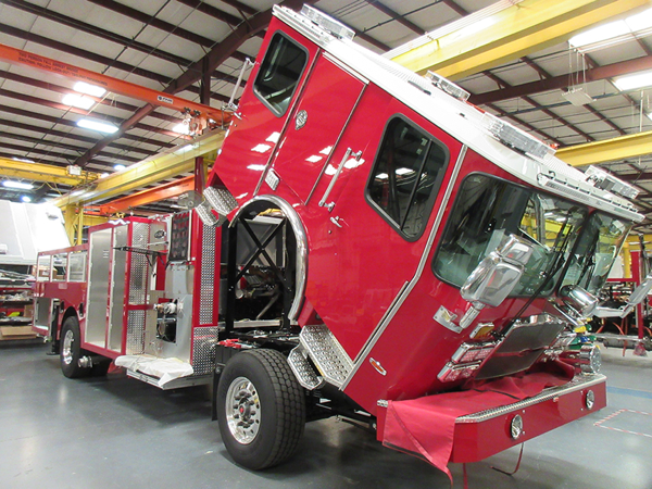 E-ONE fire truck being built for the Leyden Township FPD
