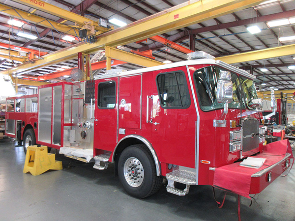 E-ONE fire truck being built for the Leyden Township FPD