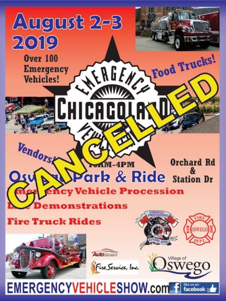 22nd Chicagoland Emergency Vehicle Show cancelled