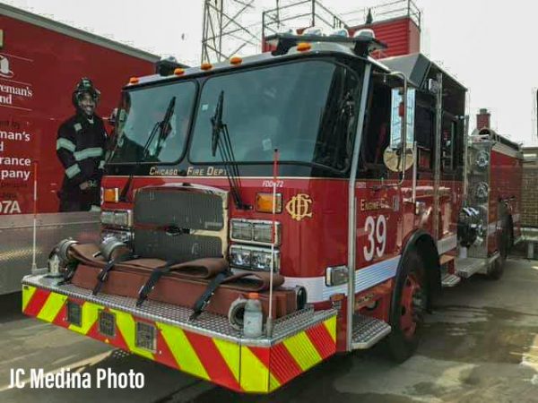 new E-ONE fire engine for Chicago FD Engine 39