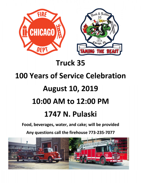 Centennial celebration for Chicago FD Truck 35