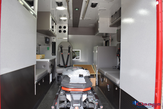 interior of new ambulance 