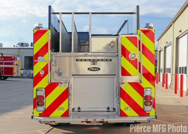 rear of new fire engine