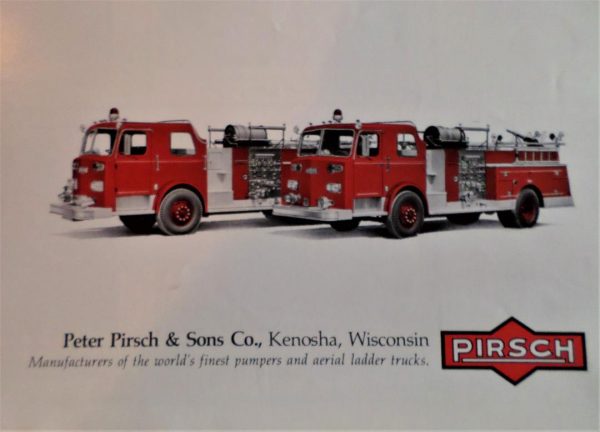 classic Pirsch fire truck literature