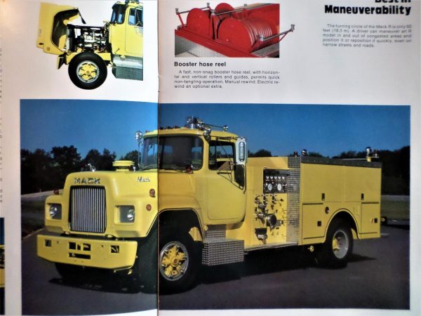 classic Mack fire truck brochure
