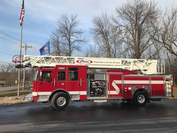new fire truck for Elmhurst