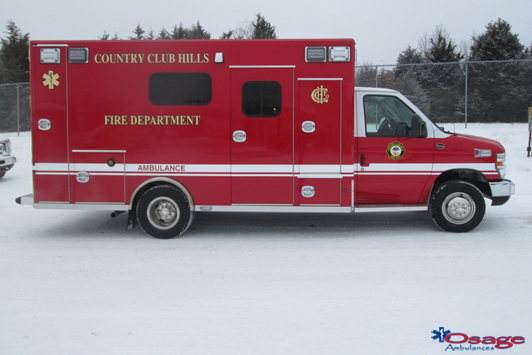 Osage Type 3 E-450 ambulance remount for the Country Club Hills FD
