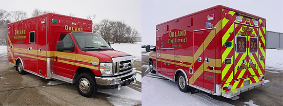 New ambulance for the Orland Fire Distric