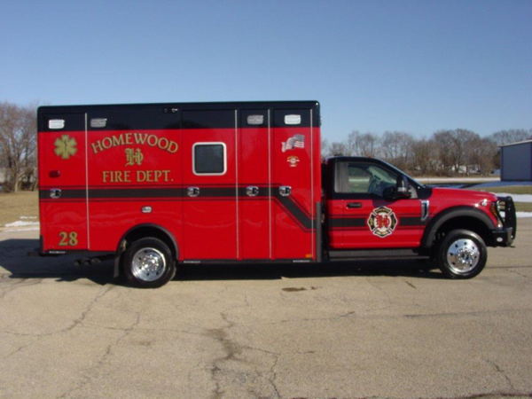 Ford F550/Horton Type I ambulance for the Homewood Fire Department