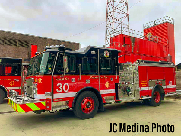 new E-ONE fire engine in Chicago