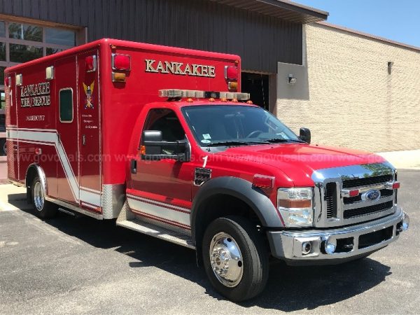 Kankakee FD 2008 Ford Type 1 ambulance for sale