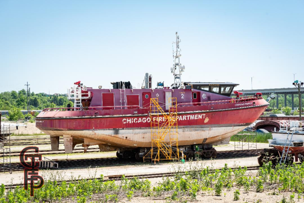 Chicago fire boat The Christopher Wheatley