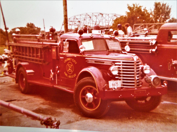 Diamond T fire engine