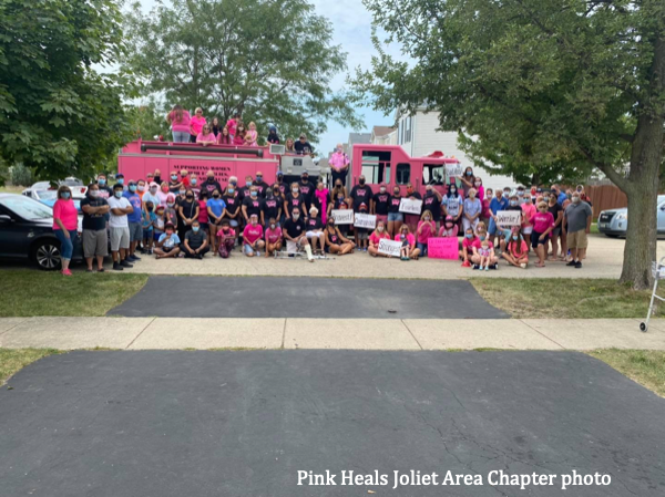 Pink Heals Joliet Area Chapter fire engine
