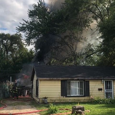 Garage fire in Lockport, IL 8/19/20