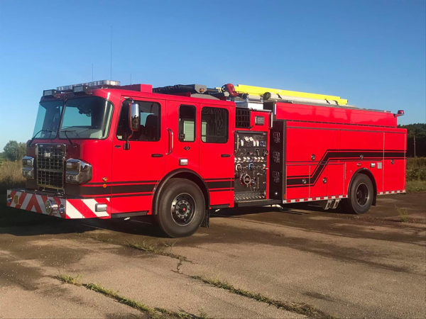 Spartan Metro Star/Custom Cab and Body fire engine for the Newport Township FPD in Wadsworth, IL