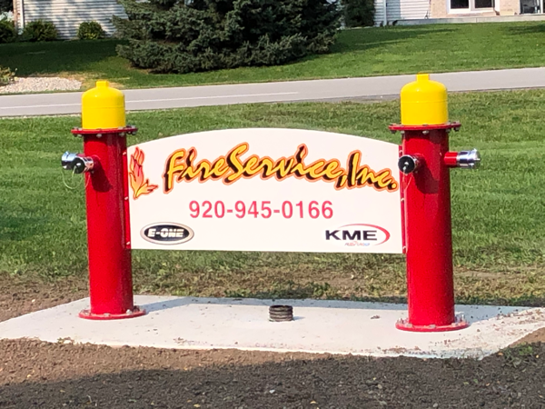 sign for Fire Service Inc