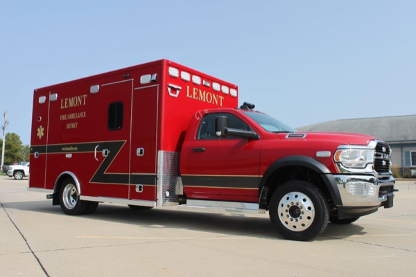 new Life Line ambulance for the Lemont FPD