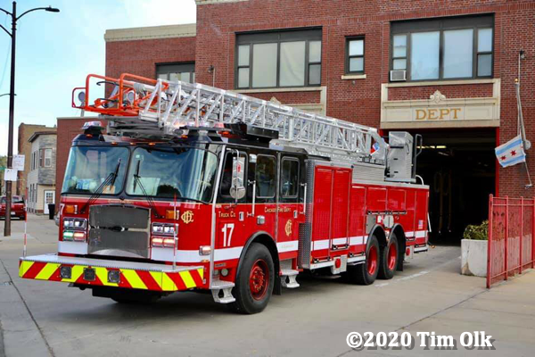 new E-ONE ladder truck for Chicago